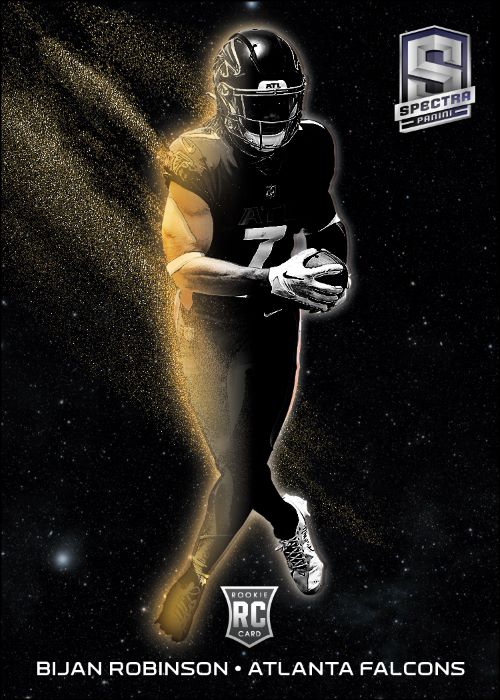 2023 Panini Spectra Football Card - Bijan Robinson_Solar Eclipse