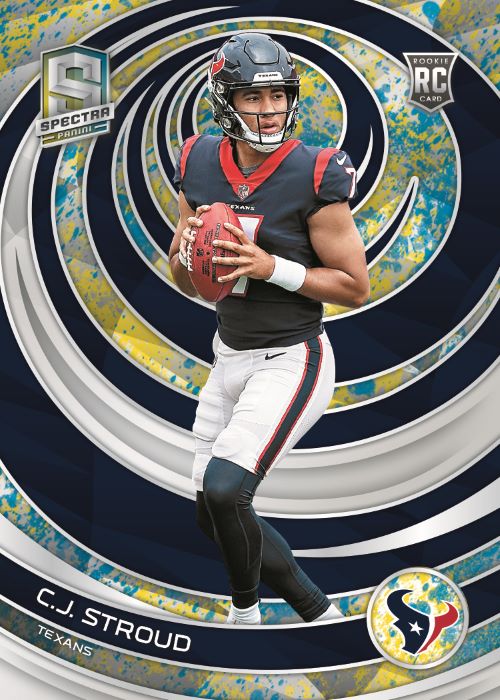 2023 Panini Spectra Football Card - C.J. Stroud Rookies_Neo Splatter