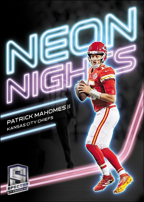 2023 Panini Spectra Football Card - Patrick Mahomes_Neon Nights