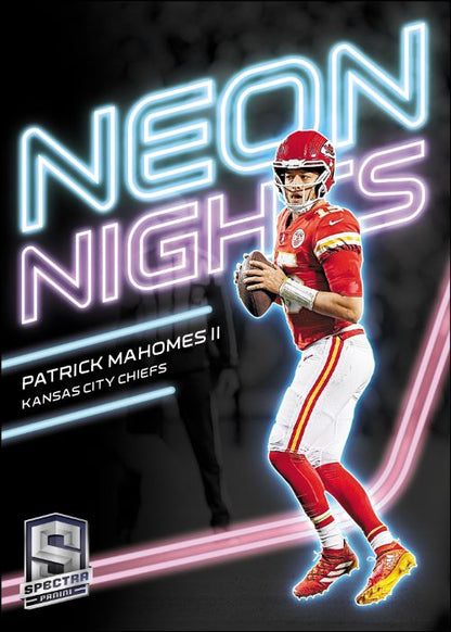 2023 Panini Spectra Football Card - Patrick Mahomes_Neon Nights