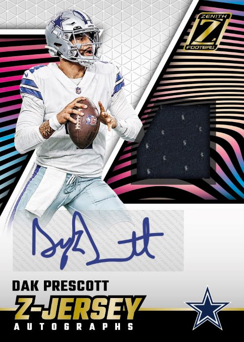 2023 Panini Zenith Football Cards-Dak Prescott-Z0-Jersey-Auto