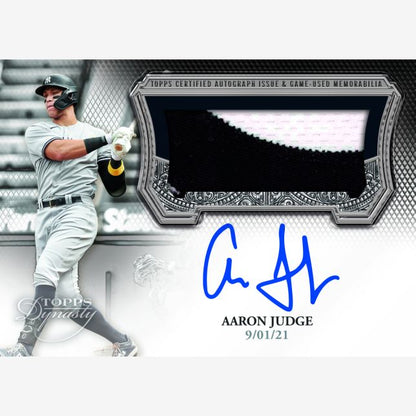 2023 Topps Dynasty Baseball Cards-Aaron Judge_On This Day Auto Patch