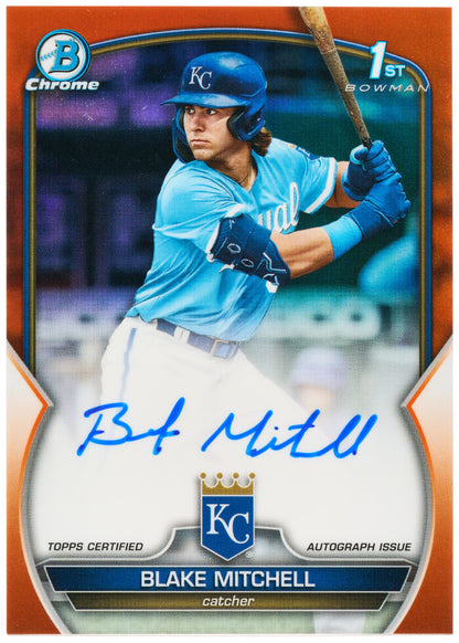 2023 Bowman Draft Baseball-Blake Mitchell_Orange Refractor