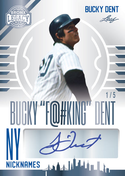 2023 Leaf Bronx Legacy Baseball-Bucky Dent