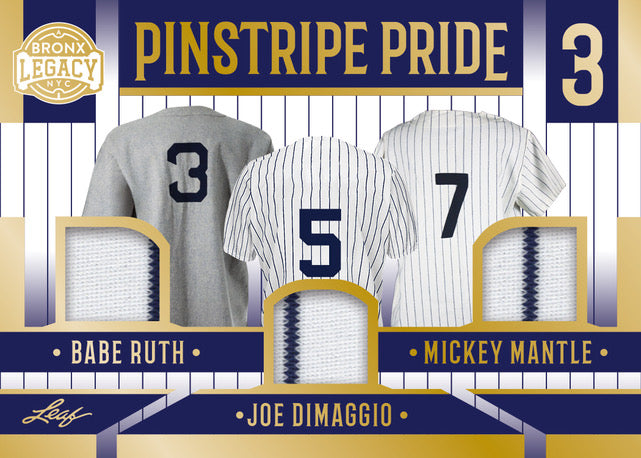 2023 Leaf Bronx Legacy Baseball-Pinstripe Pride