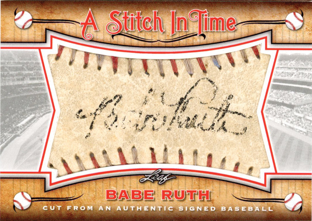 2023 Leaf Bronx Legacy Baseballi_Babe Ruth_Stitch in Time