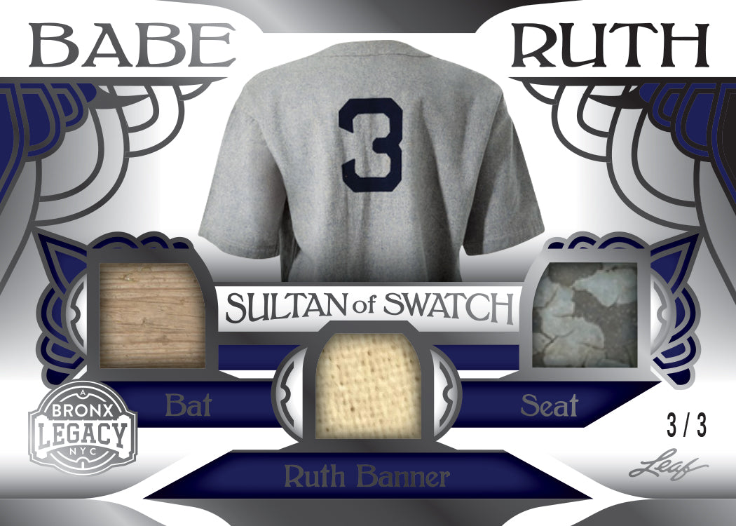 2023 Leaf Bronx Legacy Baseball-Babe Ruth_Sultan Swatch