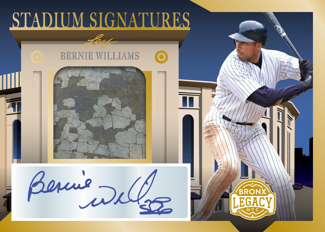 2023 Leaf Bronx Legacy Baseball-Bernie Williams_Stadium Signatures