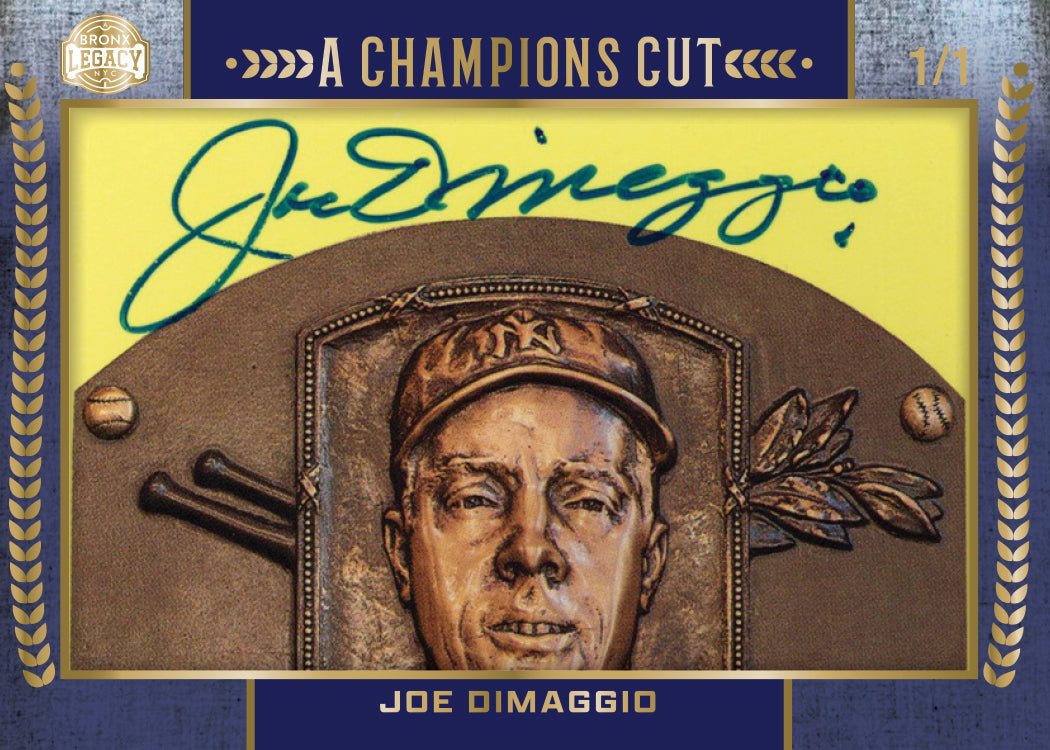 2023 Leaf Bronx Legacy Baseball-Joe Dimaggio_Champions Cut