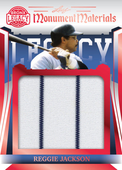 2023 Leaf Bronx Legacy Baseball-Reggie Jackson_Monument Materials