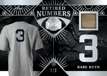 2023 Leaf Bronx Legacy Baseball-Retired Numbers