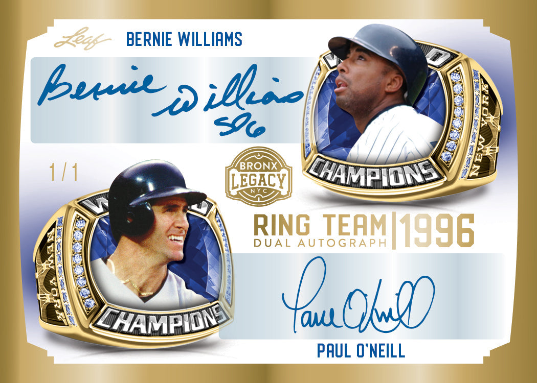 2023 Leaf Bronx Legacy Baseball-Ring Team Dual