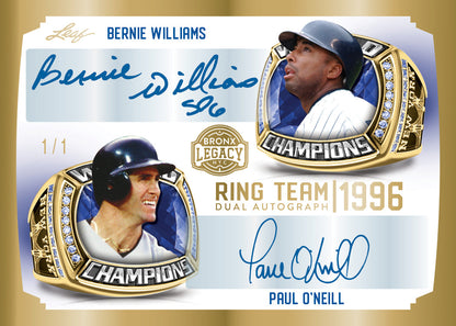 2023 Leaf Bronx Legacy Baseball-Ring Team Dual