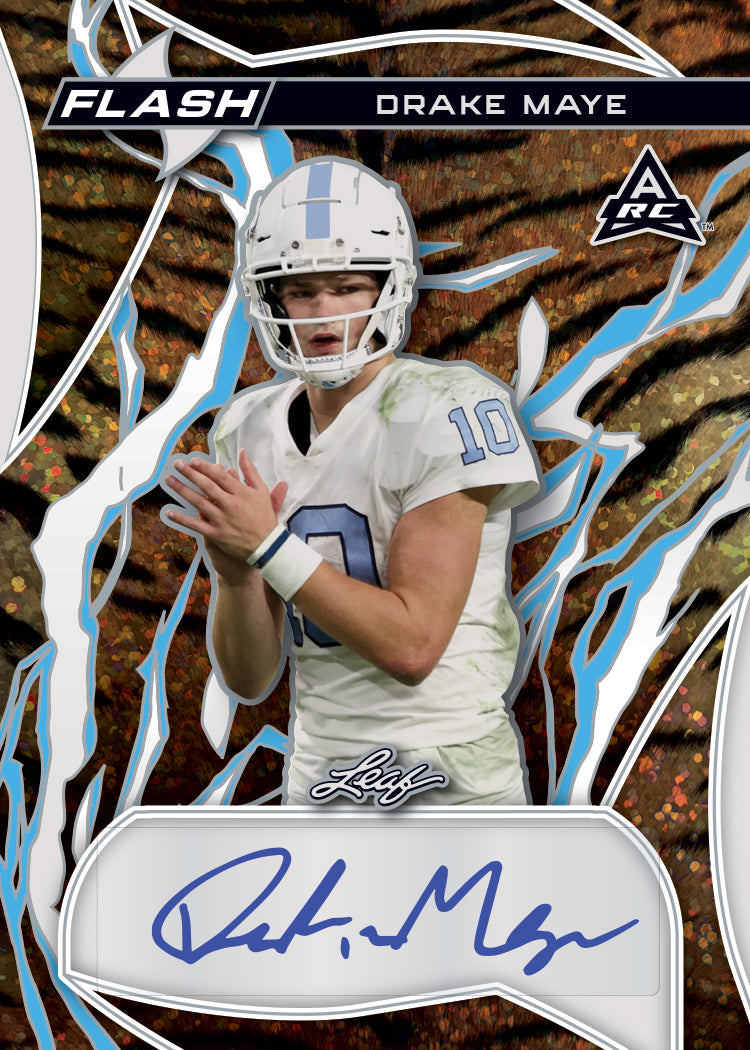 2023 Leaf Eclectic Football-Drake Maye_Flash