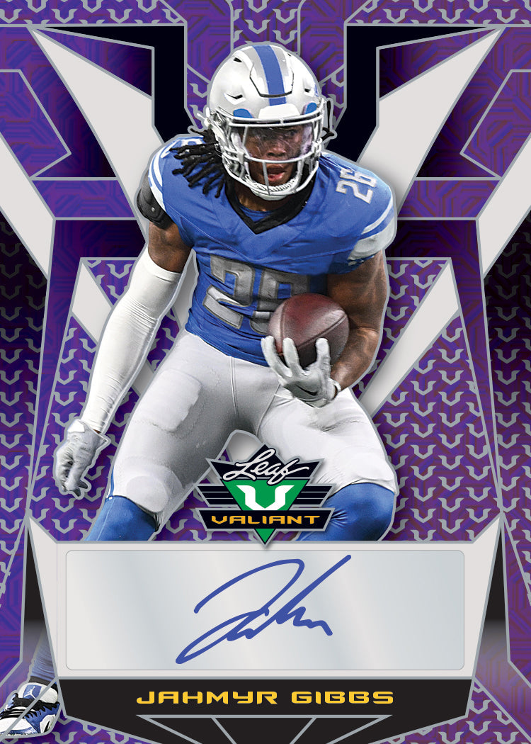 2023 Leaf Eclectic Football-Jahmyr Gibbs_Valiant
