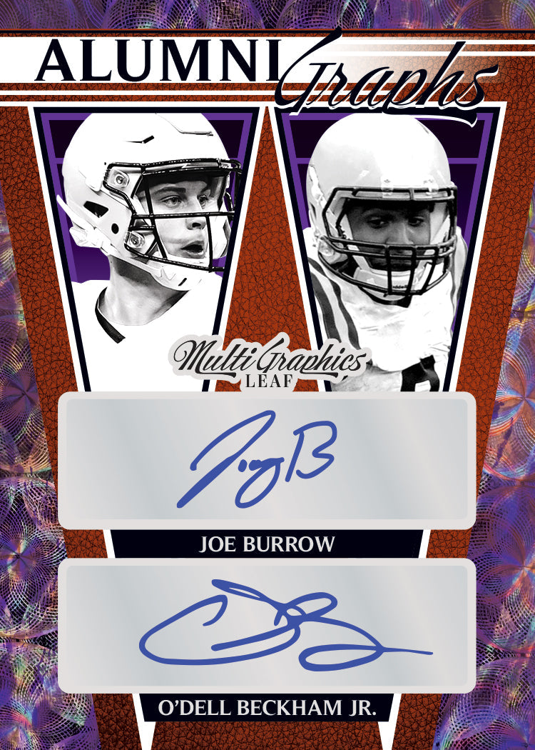 2023 Leaf Eclectic Football-Joe Burrow_Odell Beckham_Alumni Graphics