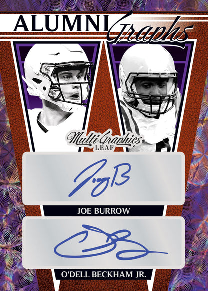 2023 Leaf Eclectic Football-Joe Burrow_Odell Beckham_Alumni Graphics