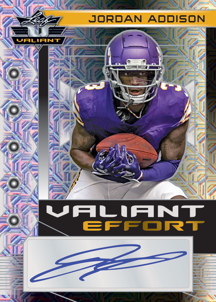 2023 Leaf Eclectic Football-Jordan Addison_Valiant Effort