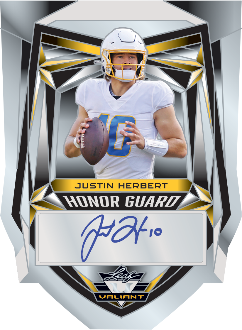 2023 Leaf Eclectic Football-Justin Herbert_Honor Guard