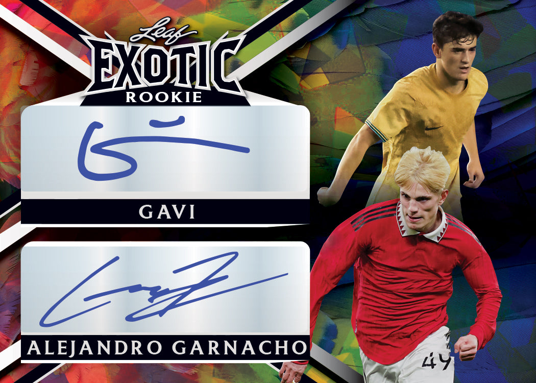 2023 Leaf Exotic Multi-Sport Young Stars-Gavi_Alejandro Garnacho