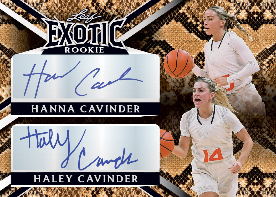2023 Leaf Exotic Multi-Sport Young Stars-Hanna Cavinder_Haley Cavinder