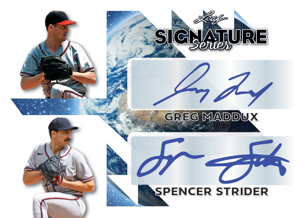 2023 Leaf Signature Series Baseball Hobby Box-Maddux_Strider