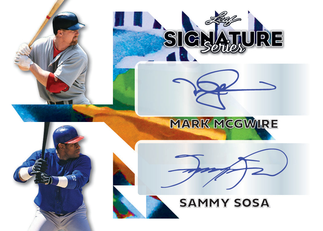 2023 Leaf Signature Series Baseball Hobby Box-McGwire_Sosa