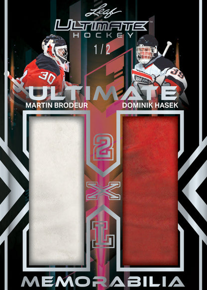 2023 Leaf Ultimate Hockey Hobby Box-Brodeur_Hasek