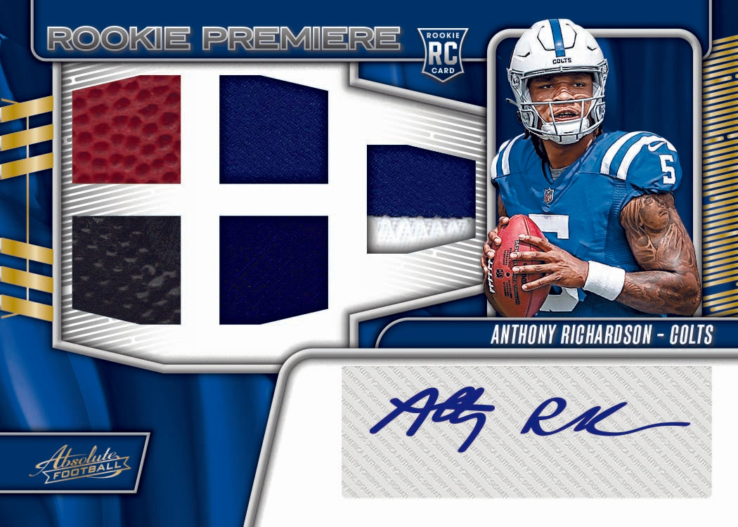 2023 Panini Absolute Football Hobby Box-Anthony Richardson Auto