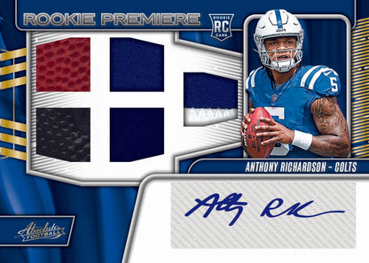 2023 Panini Absolute Football Hobby Box-Anthony Richardson Auto