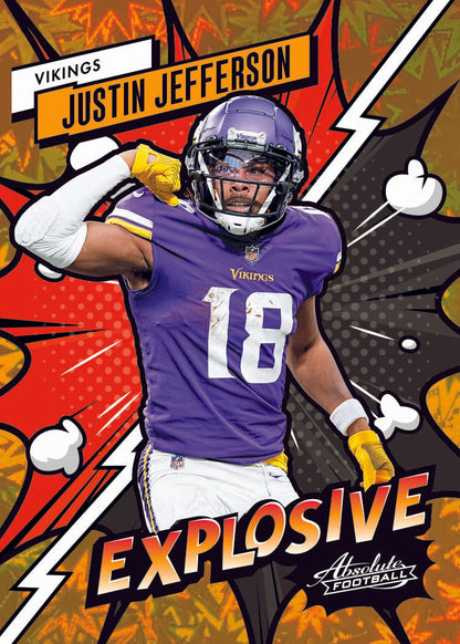 2023 Panini Absolute Football Hobby Box-Justin Jefferson Explosive