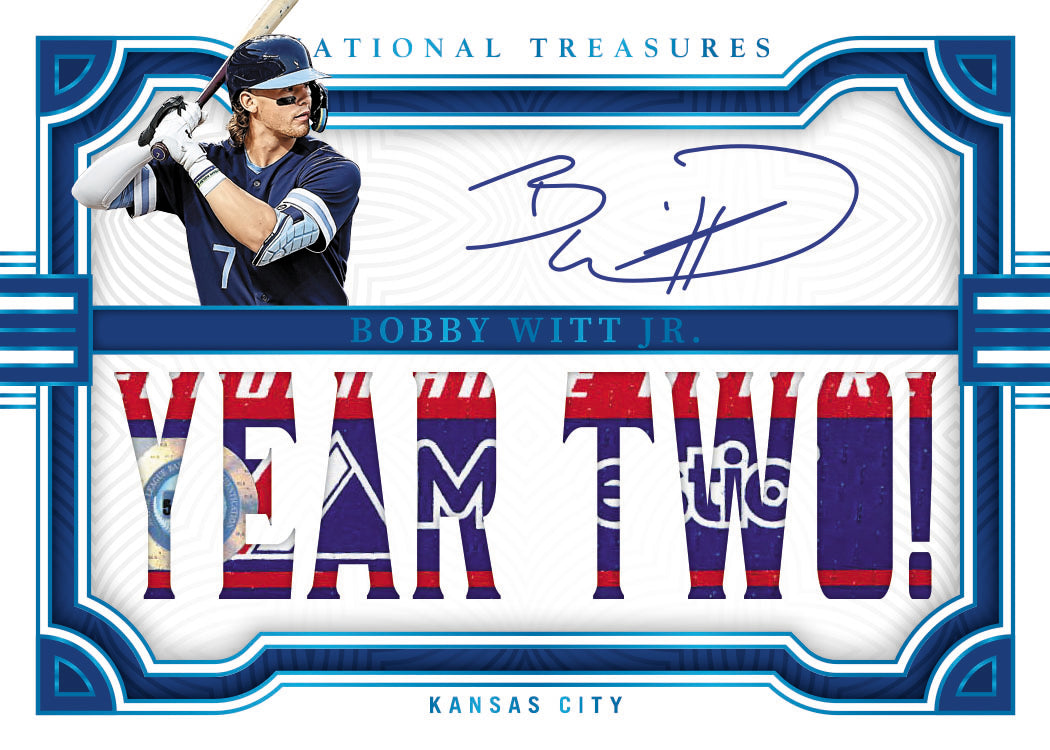 2023 Panini National Treasures Baseball --Bobby Witt Jr