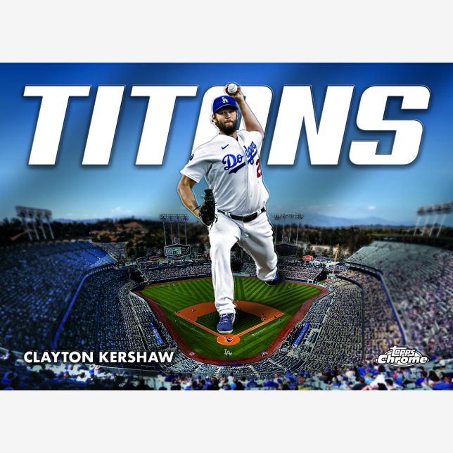 2023 Topps Chrome Baseball Blaster Box-Clayton Kershaw