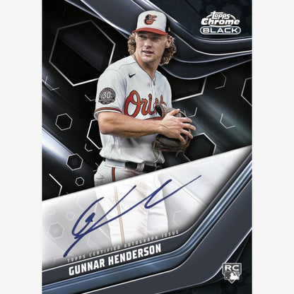 2023 Topps Chrome Black Baseball-Gunnar Henderson