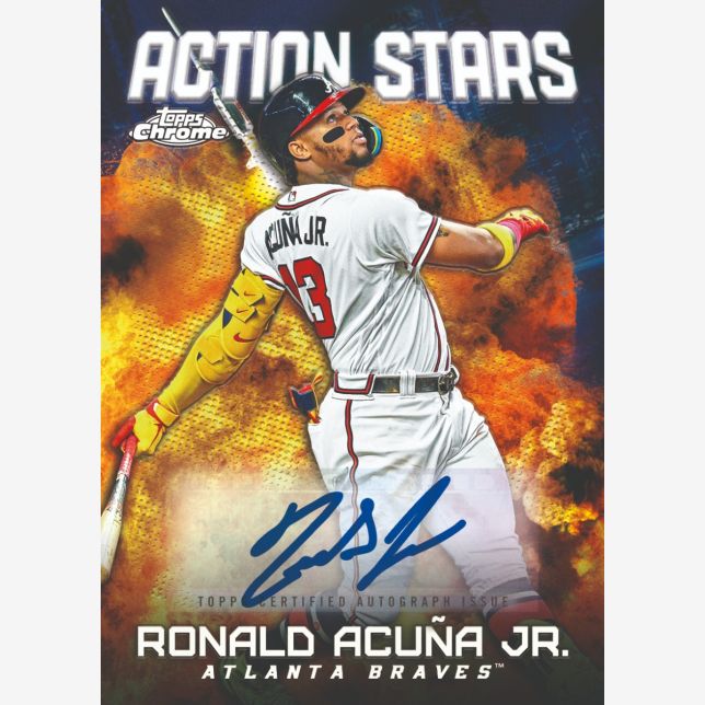 2023 Topps Chrome Update Baseball-Action Stars_Ronald Acuna Jr