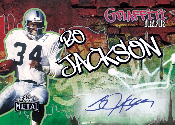 2024 Leaf Metal Football Cards-Bo-Jackson
