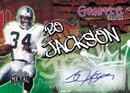 2024 Leaf Metal Football Cards-Bo-Jackson
