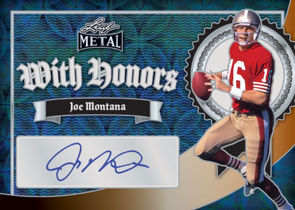 2024 Leaf Metal Football Cards-Joe Montana