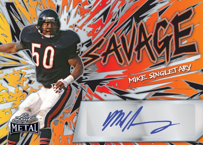 2024 Leaf Metal Football Cards-Mike Singletary