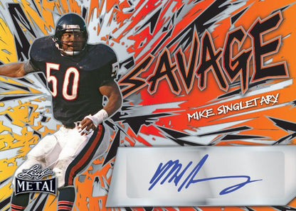 2024 Leaf Metal Football Cards-Mike Singletary