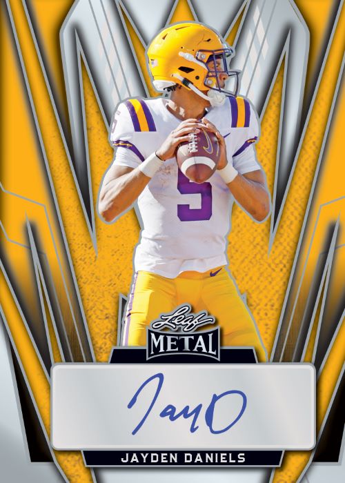 2024 Leaf Metal Football Cards-Jayden Daniels Auto
