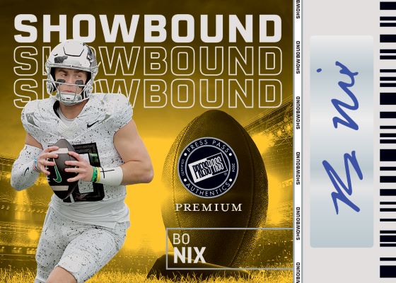 2024 Leaf Press Pass Premium Football Cards -  Bo Nix