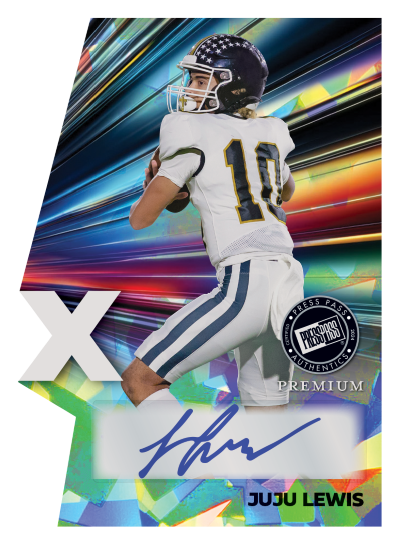 2024 Leaf Press Pass Premium Football Cards -  Juju Lewis Auto