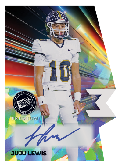2024 Leaf Press Pass Premium Football Cards -  Juju Lewis Auto