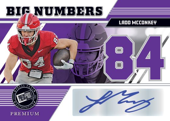 2024 Leaf Press Pass Premium Football Cards -  Ladd McConkey