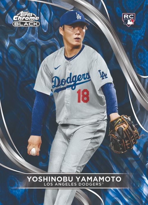 2024 Topps Chrome Black Baseball Cards-Yoshinobu Yamamoto