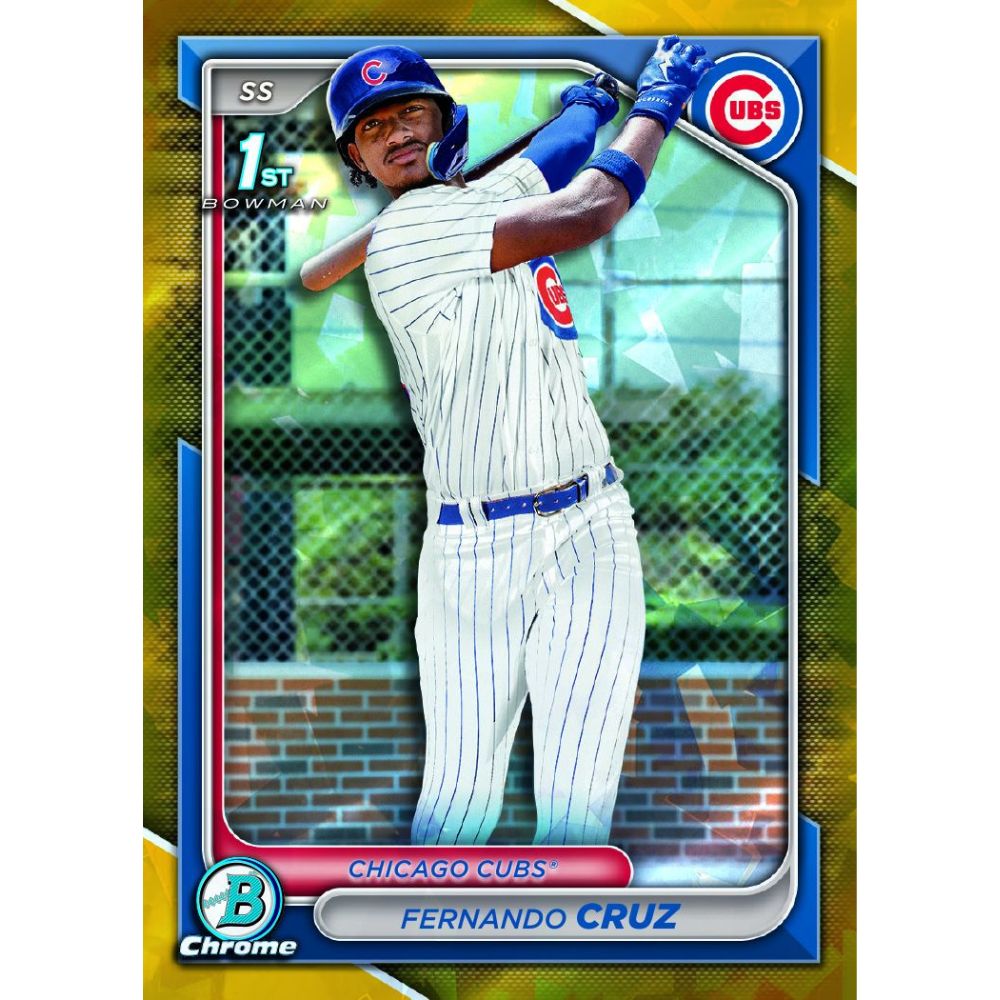 2024 Bowman Chrome Sapphire Baseball Cards - Fernando Cruz