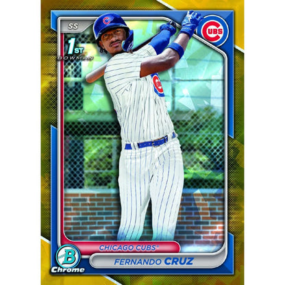 2024 Bowman Chrome Sapphire Baseball Cards - Fernando Cruz