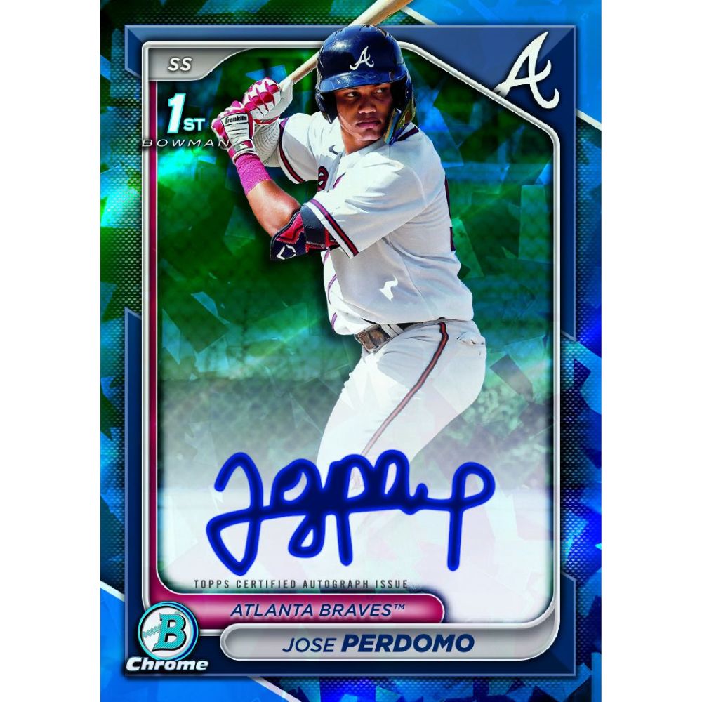 2024 Bowman Chrome Sapphire Baseball Cards - Jose Perdomo