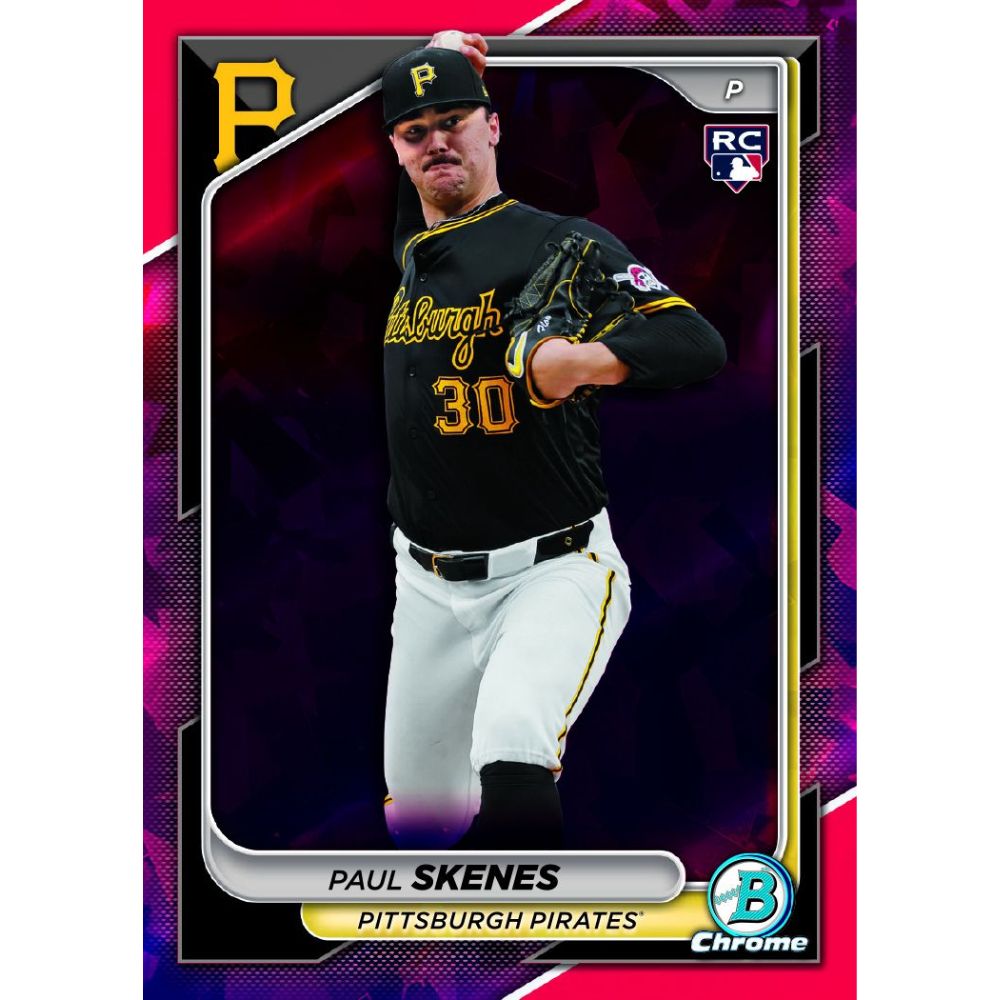 2024 Bowman Chrome Sapphire Baseball Cards - Paul Skenes
